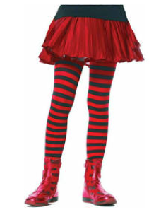 ACCESS: Tights - Child Red and Black Striped