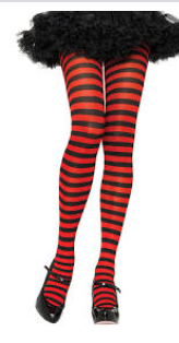 ACCESS: Tights - Adult Red and Black Striped