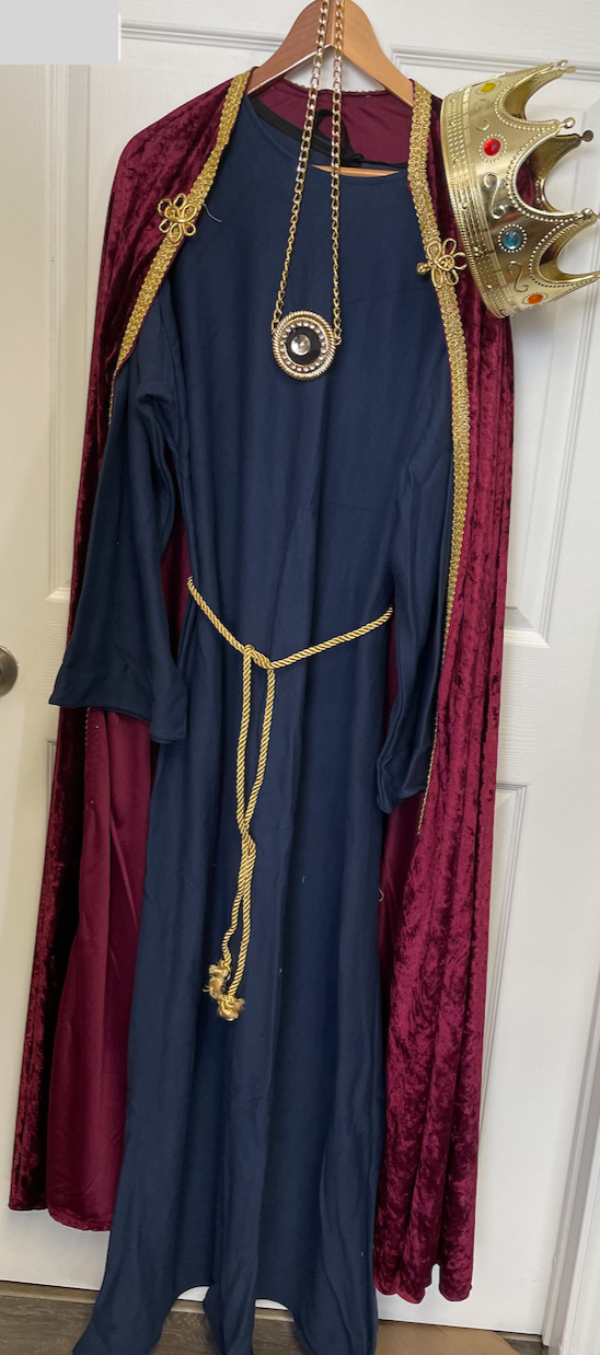 COSTUME RENTAL - A24A Red and Blue King's Robe - 5 pcs