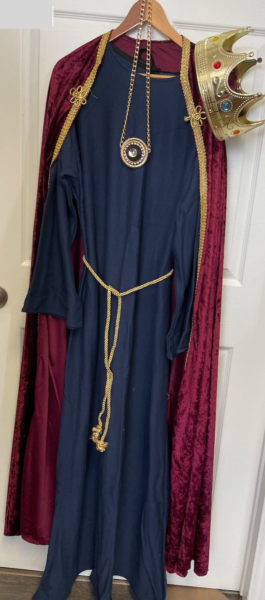 COSTUME RENTAL - A24A Red and Blue King's Robe - 5 pcs – Woodbridge ...