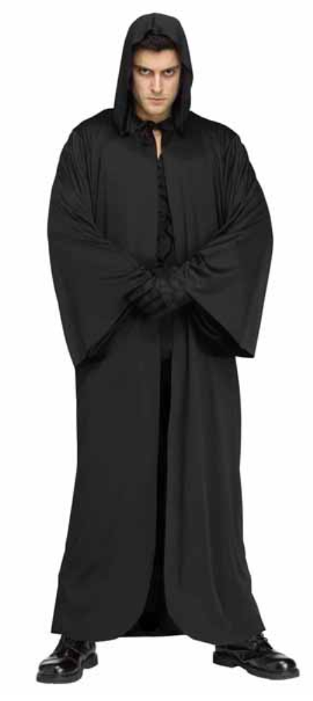 ADULT COSTUME:  Hooded Robe PLUS