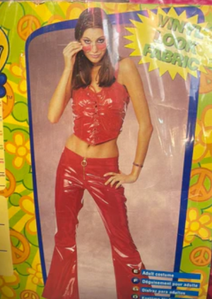 ADULT COSTUME: Strawberry Fields Leather Look