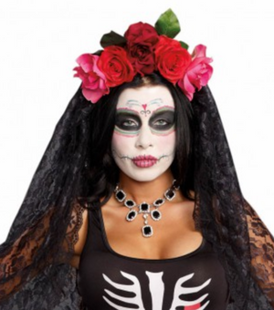 HAT:  Day of the Dead Headpiece
