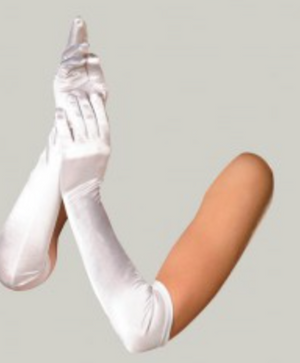 ACCESS: Gloves, White Satin Opera