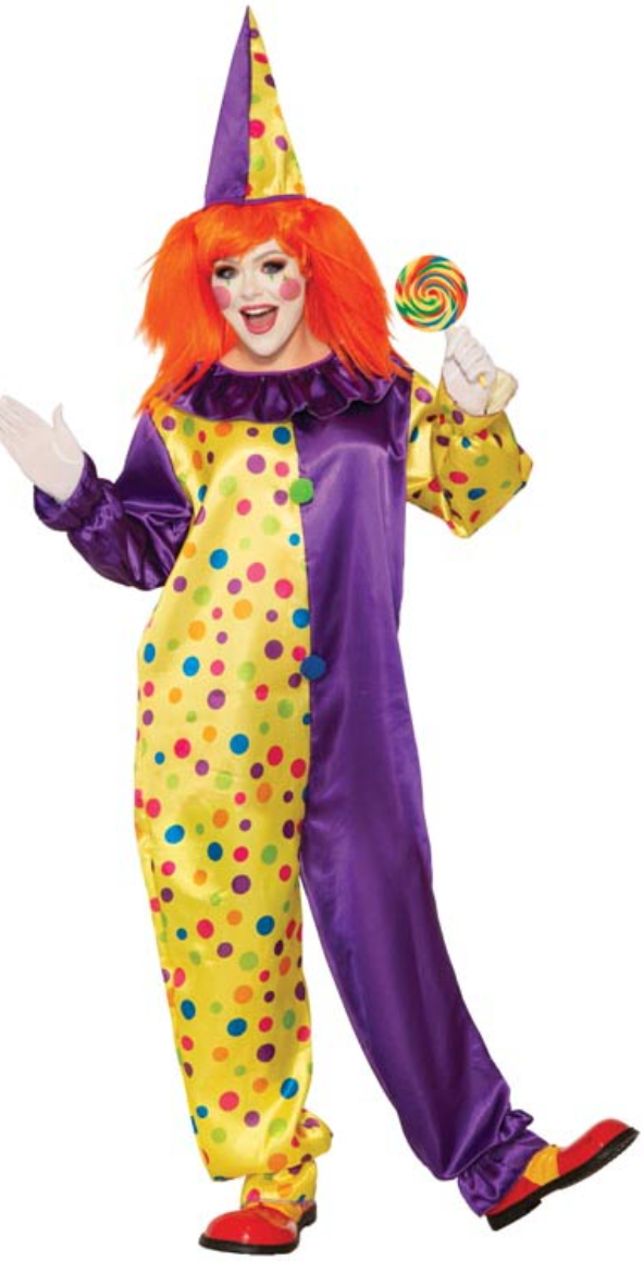 ADULT COSTUME: Festive Clown STD