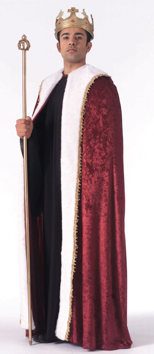 COSTUME RENTAL - A23 Red King's Robe- 4 pcs