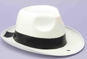 HAT: Gangster Hat, white