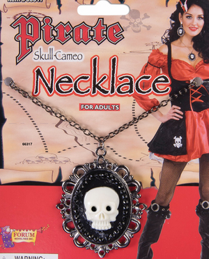 ACCESS: Pirate SKull Cameo Necklace