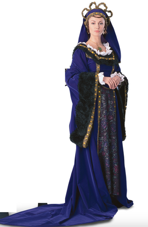 COSTUME RENTAL - A5 Queen Catharine of Aragon, 2 pc Small