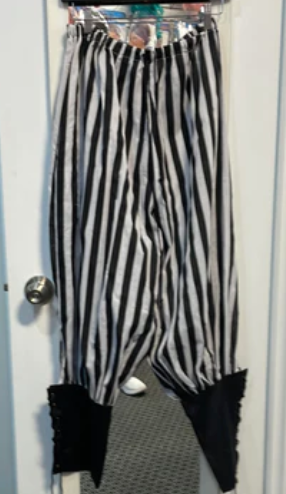 COSTUME RENTAL - G36 Striped Pirate Pants X Large