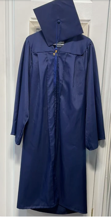 COSTUME RENTAL - O29a Graduation Robe with cap 2 pcs