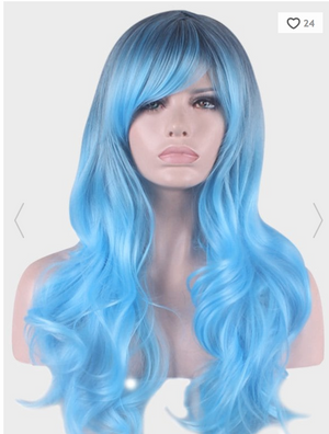 WIG: Blue Mermaid Wig