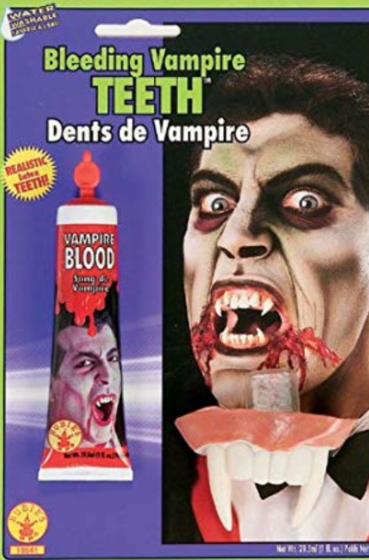 MAKEUP: Vampire Blood and teeth
