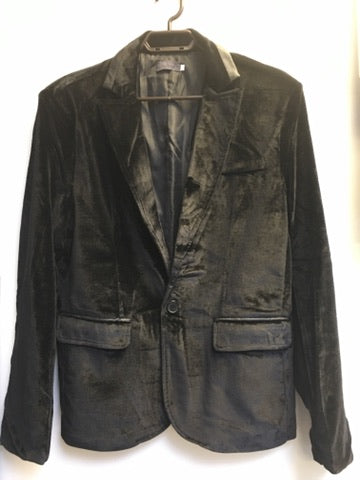COSTUME RENTAL - X55A Retro Black Velour Jacket