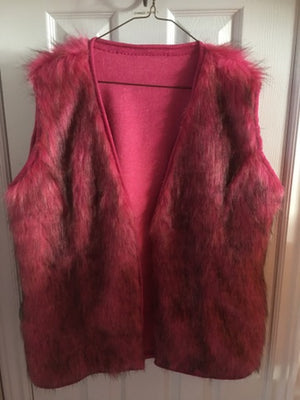 COSTUME RENTAL - X120 Vest, Furry Hot Pink