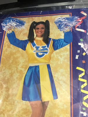 ADULT COSTUME: Peggy Pom Pom Cheerleader