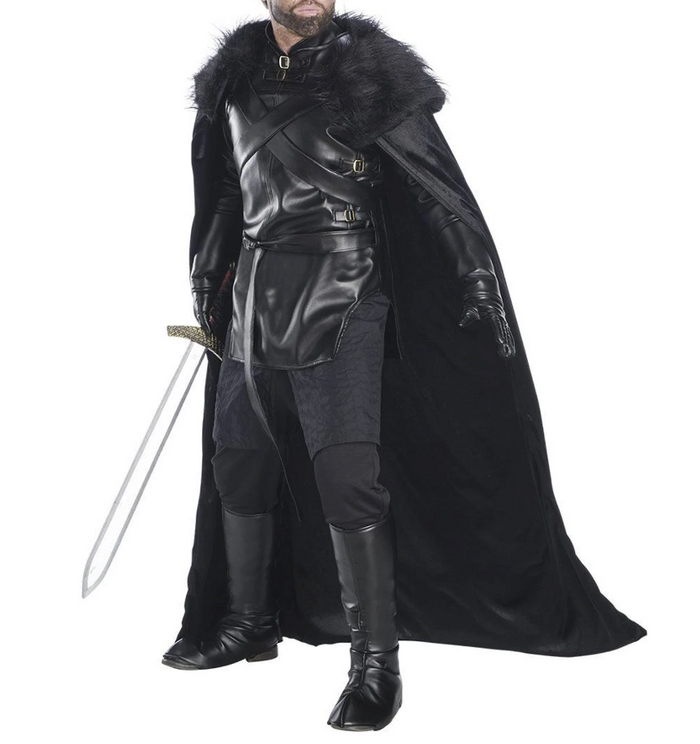 COSTUME RENTAL - A54A John Snow Game of Thrones XL. 8pcs. Email us for availability