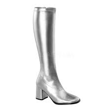 SHOES: GOGO Boots, Silver