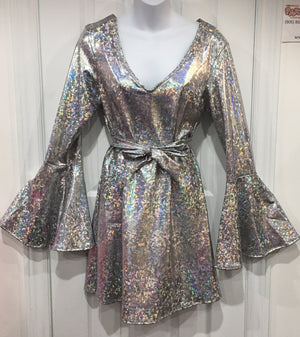 COSTUME RENTAL - X216 Sparkle Diva Disco Dress LRG