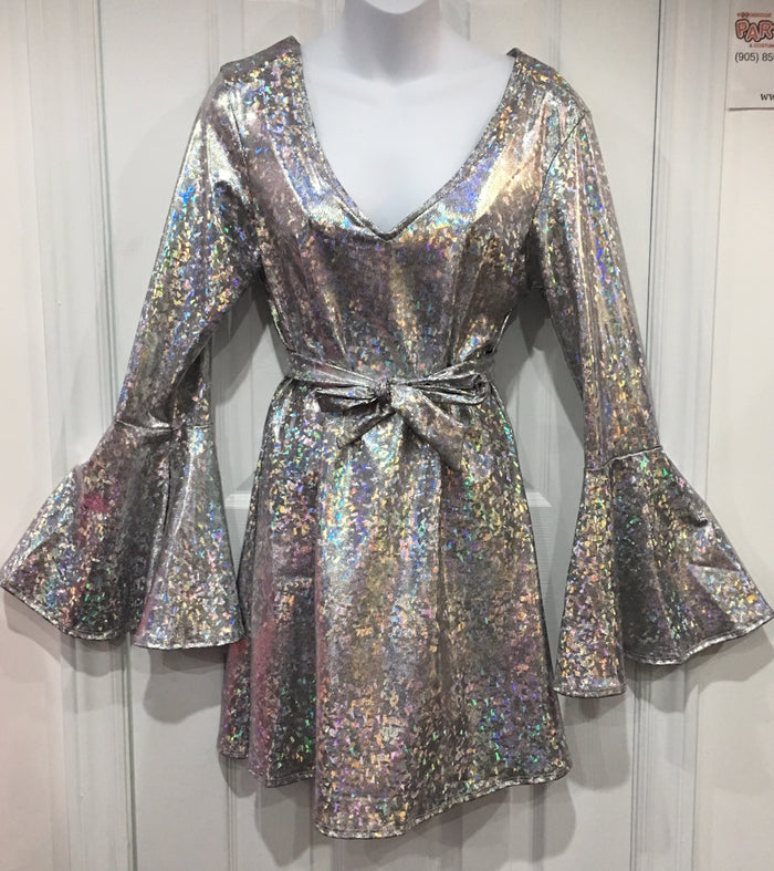 COSTUME RENTAL - X216 Sparkle Diva Disco Dress LRG