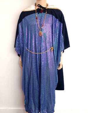 COSTUME RENTAL - A62 Sequin Medieval Robe- 3pc large