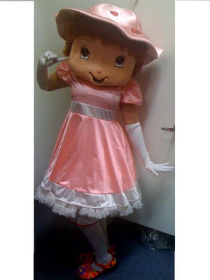 COSTUME RENTAL - R136 Strawberry Girl ..8 pieces