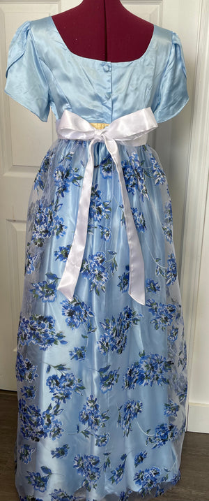 COSTUME RENTAL - c7D Bridgerton Dress Light Blue Medium 2pc