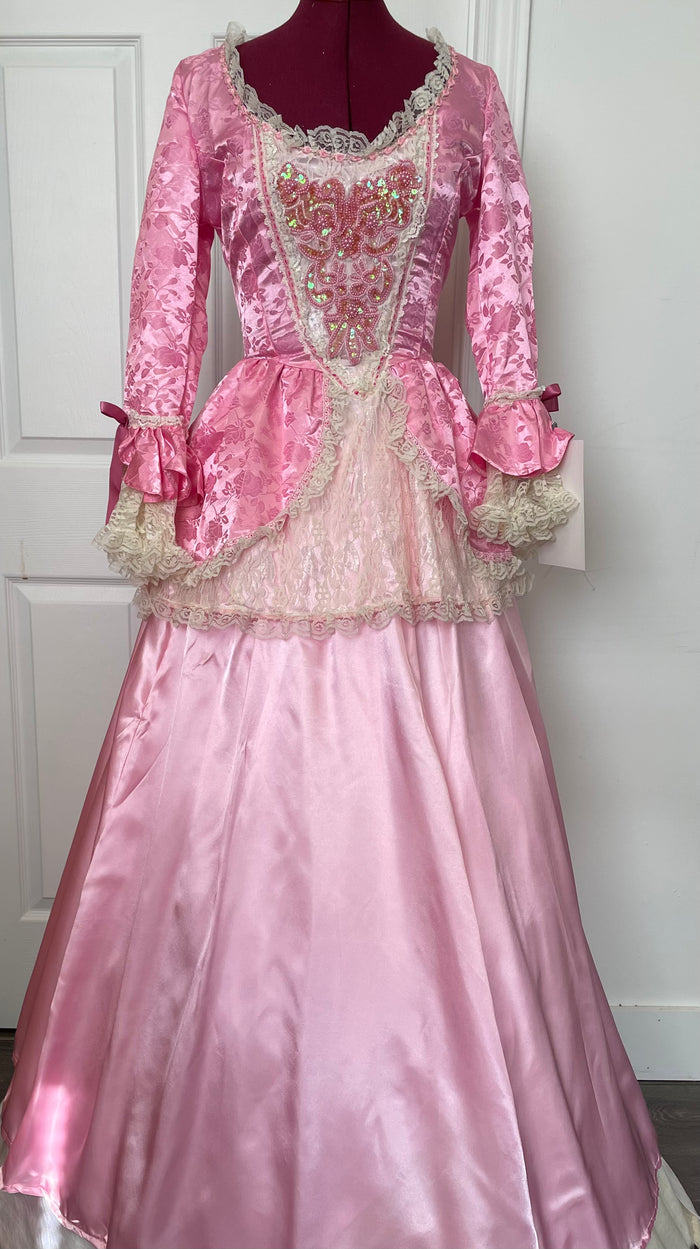 COSTUME RENTAL - B2 Pink Colonial Dress / Bridgerton