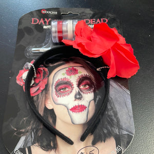 MAKEUP:  Day of the Dead Makeup Kit and Headpiece