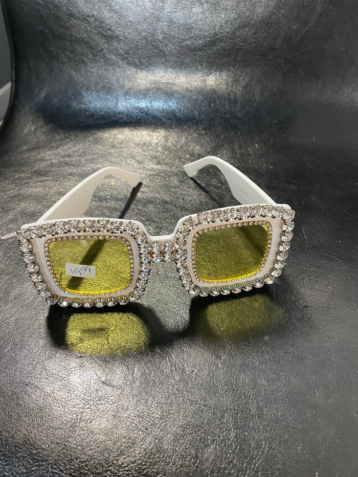 ACCESS: Glasses, yellow Bling