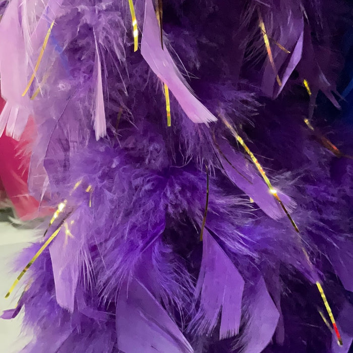 ACCESS: Boa, purple with gold tinsel 6' no tag