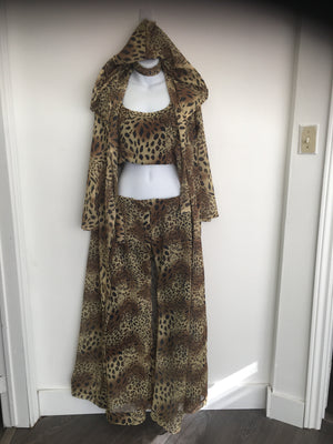 COSTUME RENTAL - Y294 Cheetah pants and shirt 2 pcs