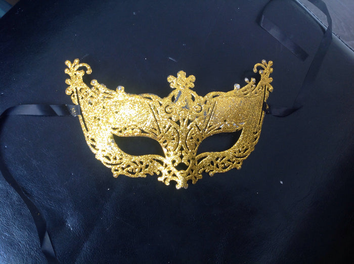 MASK:  Shiny Gold Fancy mask