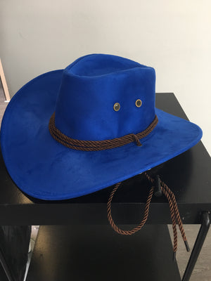 COSTUME RENTAL - Z302 Blue Cowboy Hat