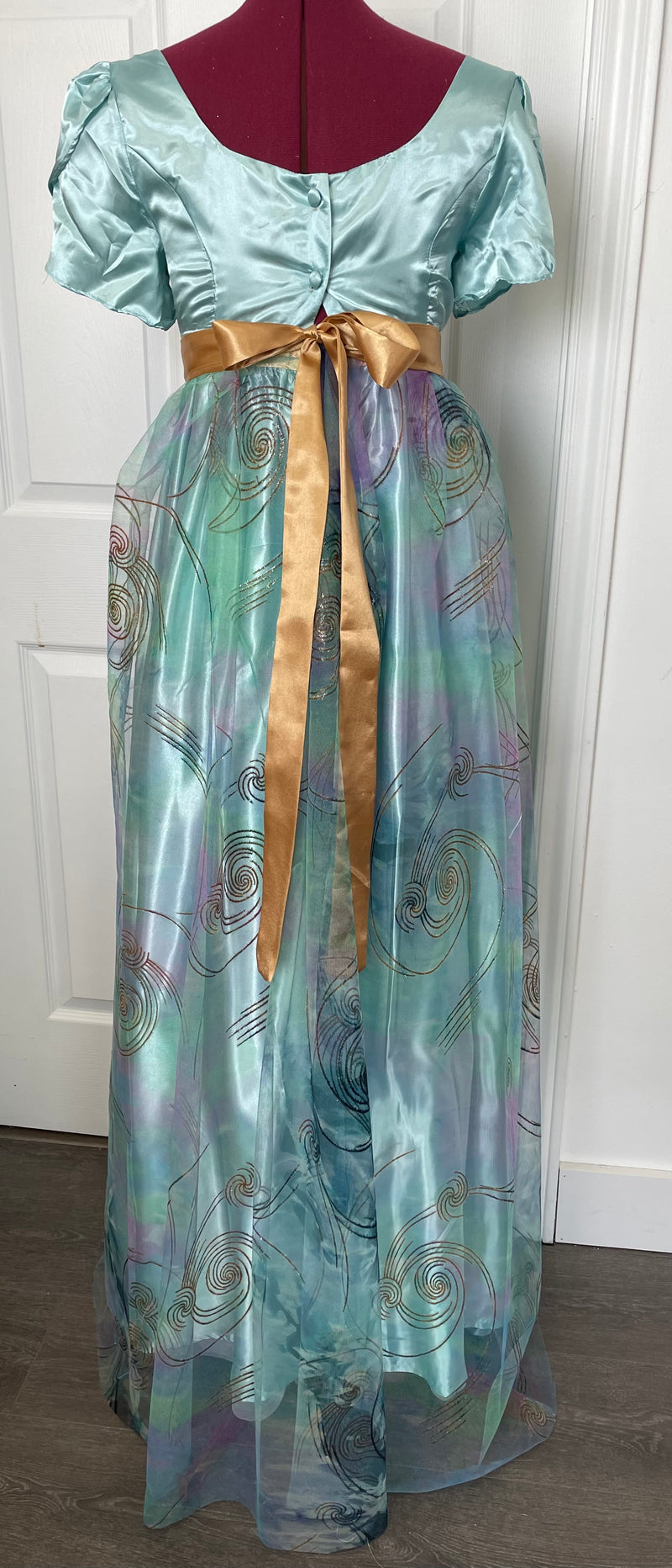 COSTUME RENTAL - c7C Bridgerton Dress Light Green Medium 2 pc ...