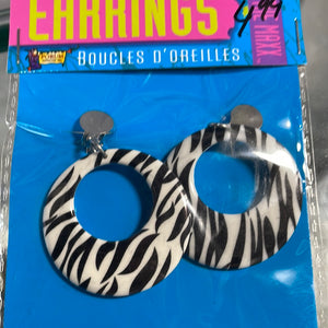 ACCESS:  Zebra earrings