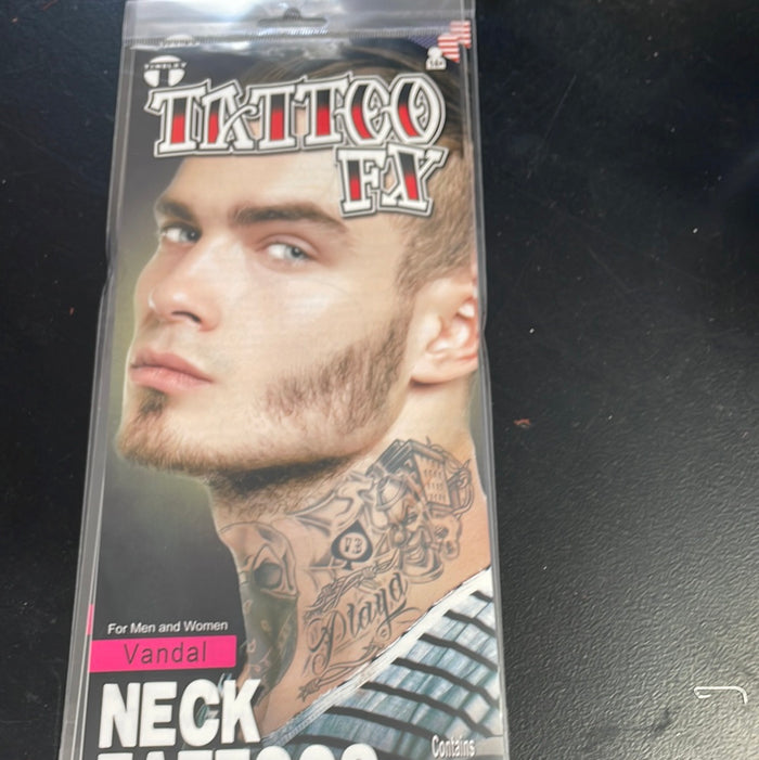 Tattoos: Vandal neck Tattoos