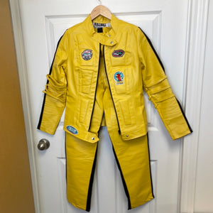 COSTUME RENTAL - D65A Kill Bill Motorcyle Outift 2 pc small/Med