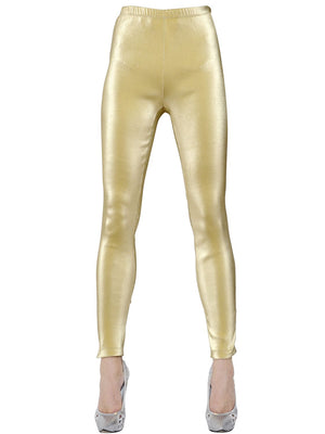 COSTUME RENTAL - Y12  1980's Gold Lame  Pants SML