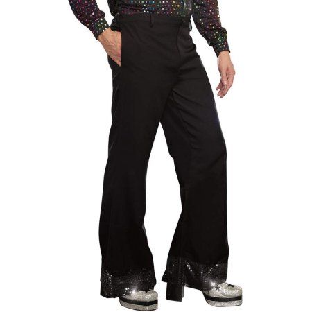 COSTUME RENTAL - X86 Disco Pants, Black with sequin trim