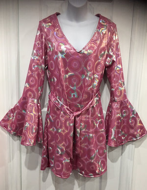 COSTUME RENTAL - X214 Disco Dress, Pink LRG