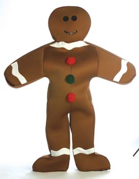 COSTUME RENTAL - R141 Gingerbread Man -1 pc