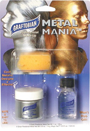 MAKEUP: Graftobian Metal Mania Silver Kit