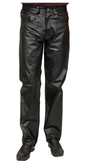 COSTUME RENTAL - Y216B 1980's Faux Leather Pants -34"