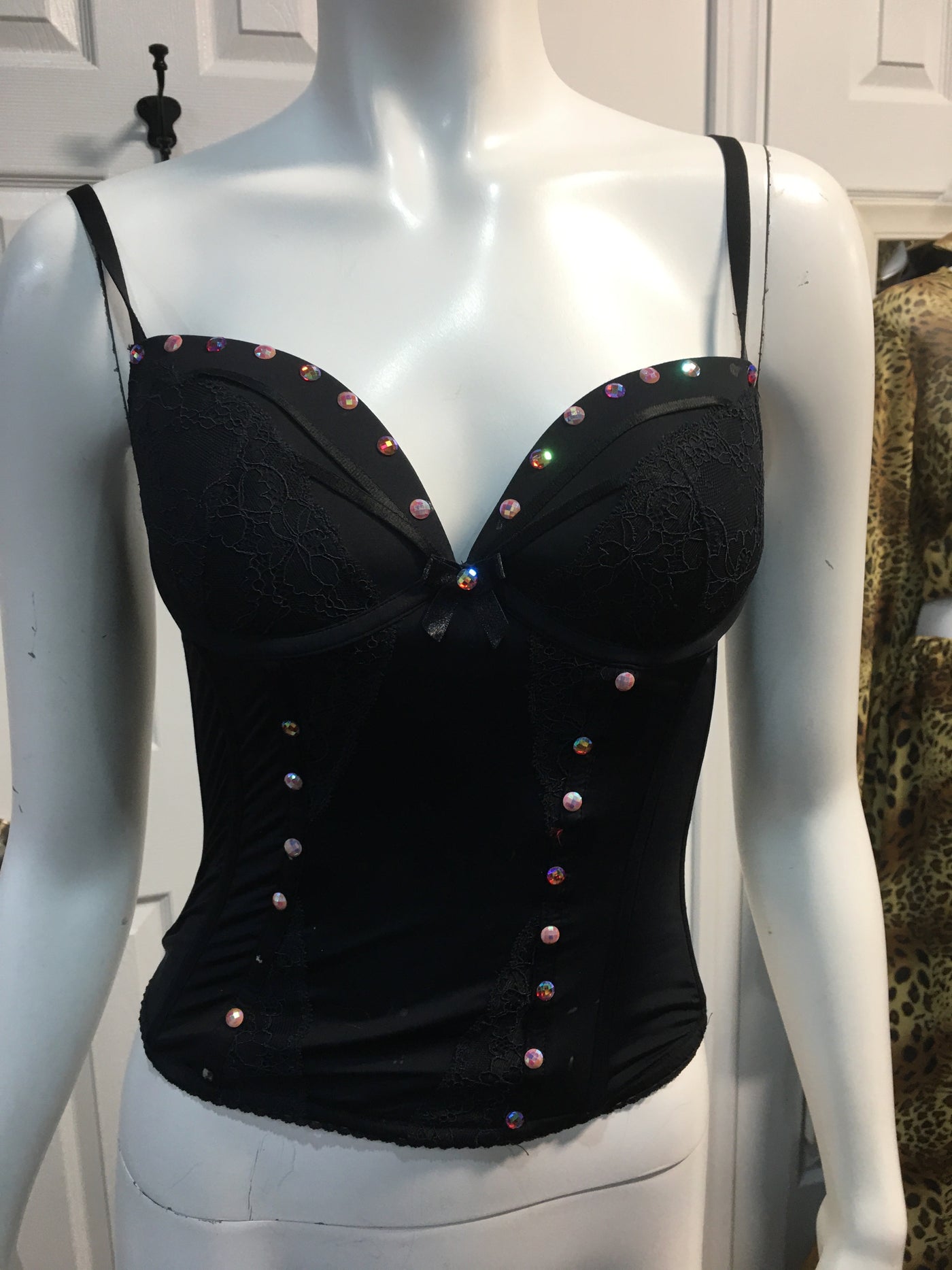 COSTUME RENTAL - Y222 1980's Spiked Vest and Corset 3 pcs – WPC